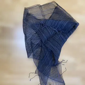 동동이 초목 염색 실크 스톨