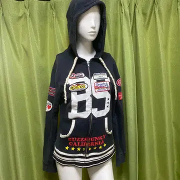 남성용 패치워크 후드 부착 후드티.멘즈.갸루 남자