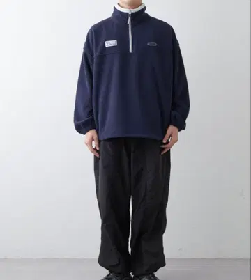 차오패닉 DISCUS 별주 하프 지퍼 플리스 M