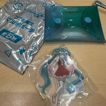 스시로 콜라보 하츠네 미쿠 아크릴 스탠드 멀티 파우치 세트 프로세카