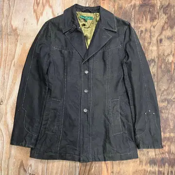 00s 블랙 데님 웨스턴 자켓 테일러드 indie sleaze