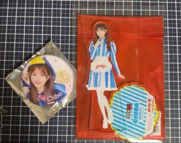 치바 에리 AKB 무도관 캔뱃지 & 웬디즈 아크릴 스탠드