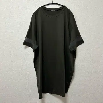 mizuiro ind 메쉬 슬리브 튜닉 원피스 차콜 그레이