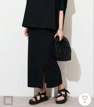 [택 포함] 저널 스탠다드 레리움 MVS 코튼 타이트 스커트 블랙