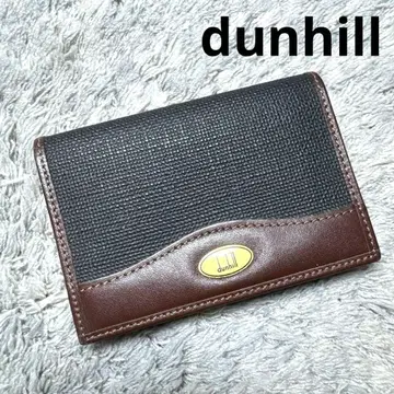 dunhill 던힐 명함지갑 카드 케이스 가죽 브라운