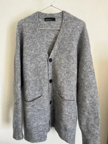 green label relaxing 그레이 모헤어 가디건 L 사이즈