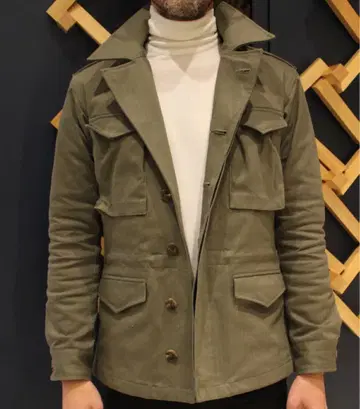 준하시모토 올리브 M-43 필드 자켓 카키