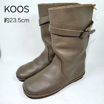 [ 새상품급 ] 코스 숏부츠 약 23.5cm 그레이지 벨트 가죽