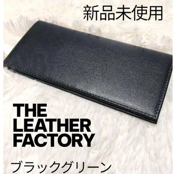 새상품 비즈니스 가죽 팩토리 천연 가죽 장지갑 블랙 그린 성인 크리스마스