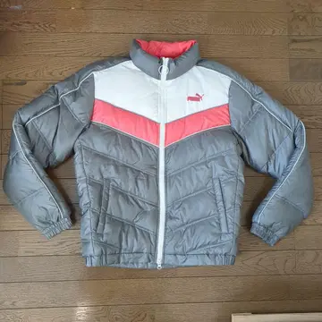 PUMA 다운 자켓 그레이/레드 시로