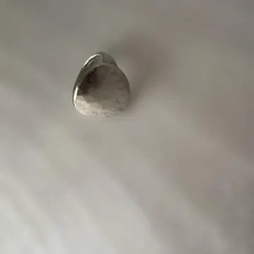 ete 실버 오벌 모양 반지