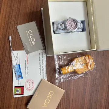 CILOA 쿼츠 손목시계 핑크