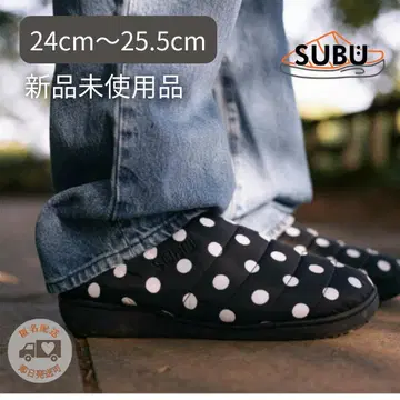 [ 미개봉 새상품 ] SUBU 도트 24-25.5cm 샌들 슬립온