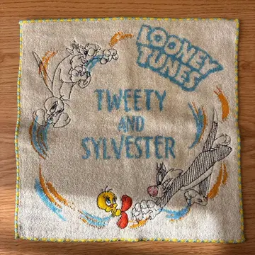 루니 툰즈 핸드 타월 손수건 트위티 실베스터