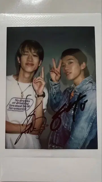 모리슈토 친필 사인 폴라로이드