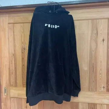 VOLCOM 코듀로이 후드티 블랙 XXL