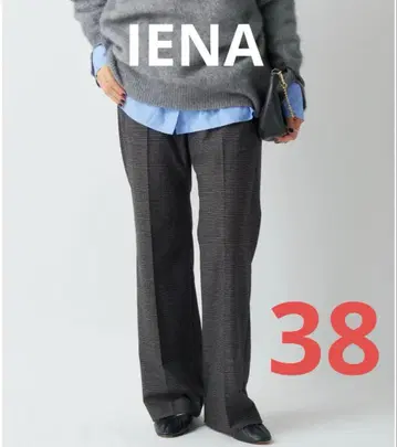 IENA 세미 플레어 팬츠 블랙 A(38)