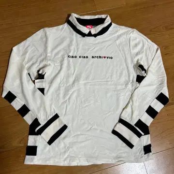 아르치비오 여성용 골프 긴팔 셔츠 이너 화이트 사이즈 38 M