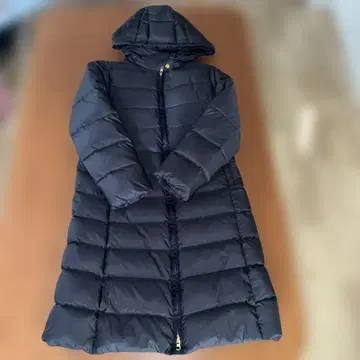 B MING 후드 부착 롱 다운 자켓