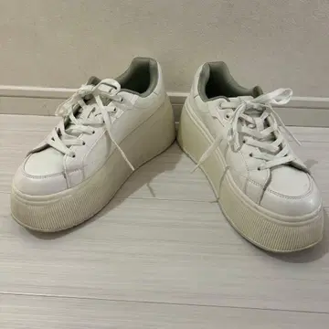 ZARA 화이트 통굽 스니커즈 39 사이즈