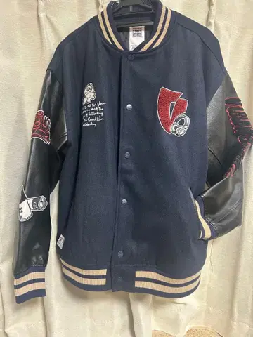 VISION 바시티 자켓 네이비/블랙