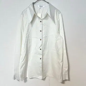 택 포함 새상품 Millennial 긴팔 셔츠 블라우스 화이트