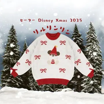 릴린린 니트 2025 스웨터 크리스마스 미키 디즈니