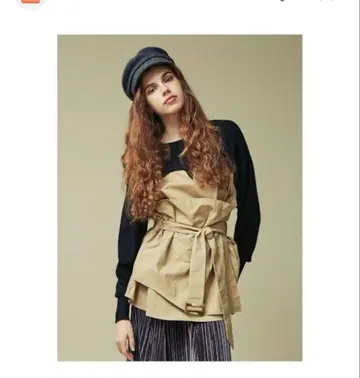 라그나문 트렌치 뷔스티에 니트 풀오버