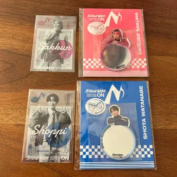 스노우맨 snowman 클리어 스티커 거울 와타나베 쇼타 사쿠마 다이스케