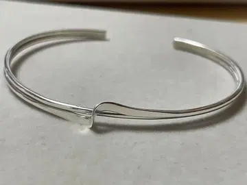 silver925 뱅글 웨이브 디자인