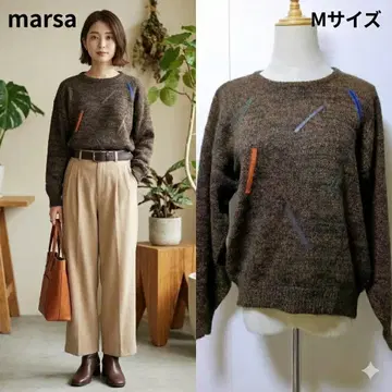 정가 2만 초과 레어 레나운 marsa 마르사 울 니트 울 혼방 빈티지