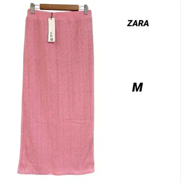 ZARA 핑크 니트 타이트 스커트 택 포함 새상품 슬림  M 사이즈