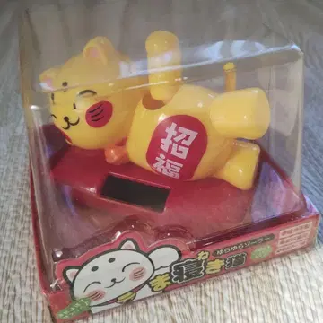 [ 미사용 ] 솔라 잠자는 고양이 옐로우 컬러 화이트 컬러 2개 세트