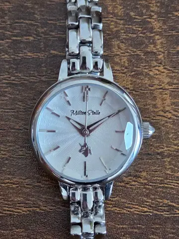 실버 스테인리스 스틸 손목시계