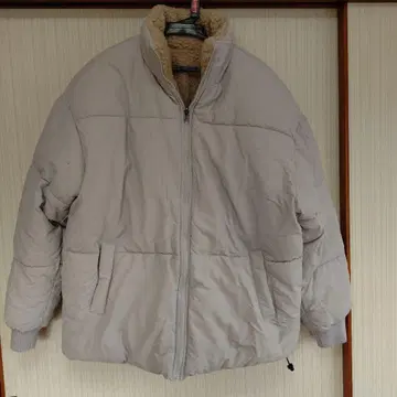 BACKNUMBER 그레이 플리스 자켓 XL 사이즈 리버서블