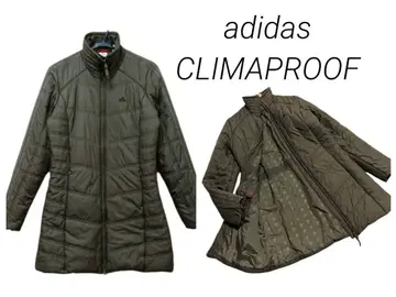 미사용 아디다스 클라이마프루프 충전솜 A라인 미들 코트 카키 M