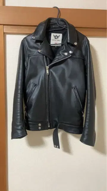 Leather Wear 블랙 더블 라이더 자켓 32
