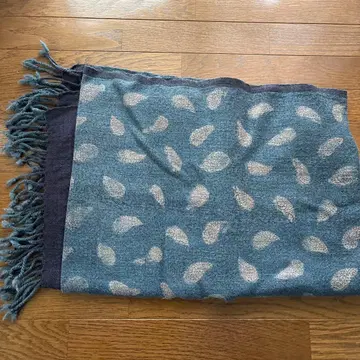 onabake 블록 프린트 울 스톨 루크투르