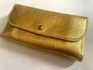 장지갑 골드 통장 지갑 금전운 여성용