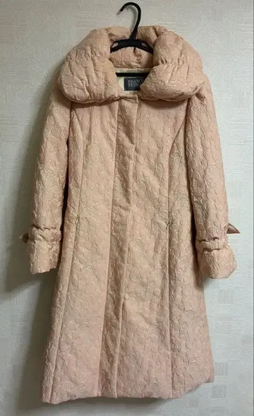 컨디션 최상 FRANCO FERRARO 여성용 코트 핑크 전체 레이스