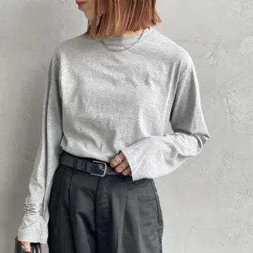 THE SHINZONE 신존 팩 롱 슬리브 TEE 그레이 새상품