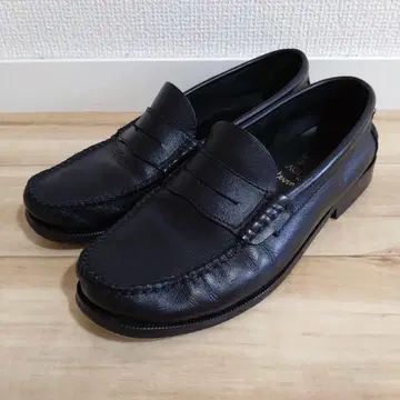 Steven Alan x ARTESANOS 별주 가죽 로퍼 41 블랙