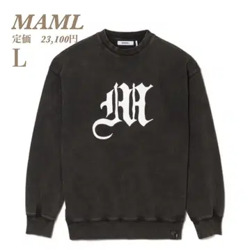새상품 [ MAML ] 엠에스엠엘 빈티지 크루넥 맨투맨 L