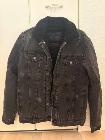 ZARA 블랙 데님 자켓 M 사이즈