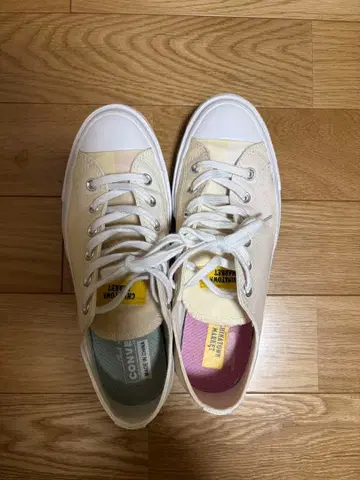 CONVERSE 로우컷 스니커즈 크림색