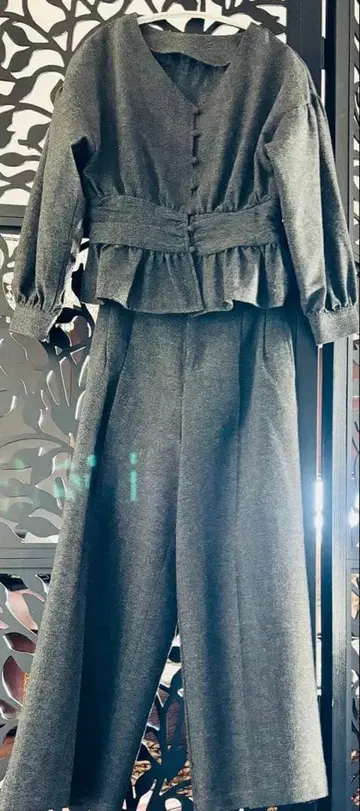 VIS 와이드 팬츠 셋업 # 트위드 # 와이드 팬츠