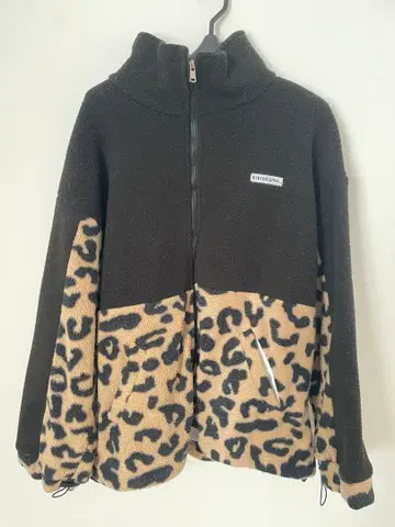 DIAVEL 레오파드 절개 보아 자켓