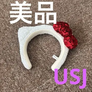 USJ 헬로키티 고양이 귀 머리띠