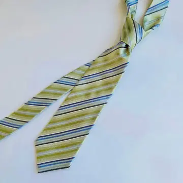 꼼사데모드 넥타이 그린 스카이블루 상쾌한