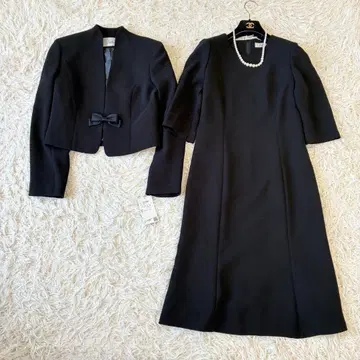 미사용 Julilian 블랙 포멀 원피스 셋업 M